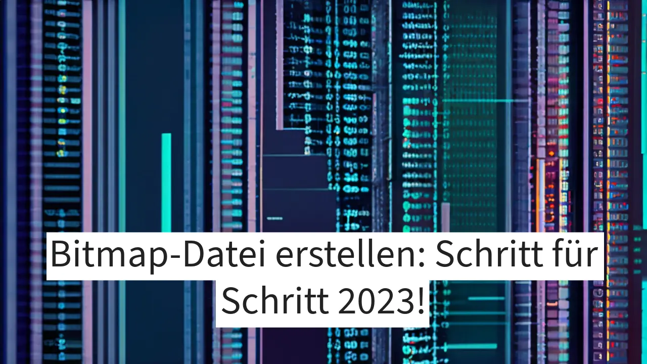 Bitmap-Datei-ertsellen